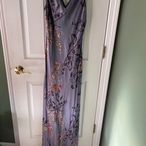 Beautiful full length sequence (front) silk dress